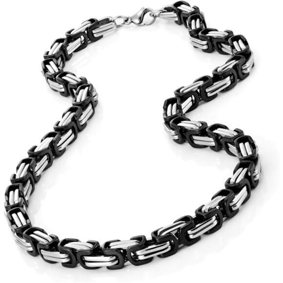 Jewelry Impressive Mechanic Style Stainless Steel Men's Necklace Silver Trendy